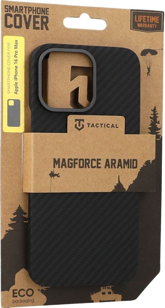 Кевларен кейс с MagSafe за iPhone 16 Pro Max - Tactical MagForce Aramid Case (черен)
