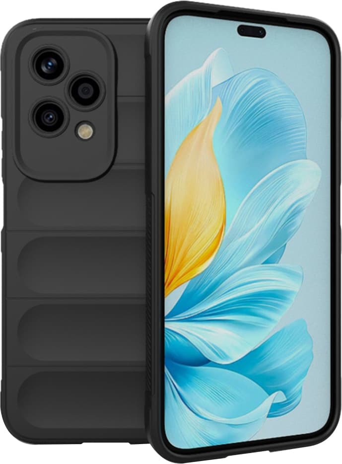 Удароустойчив силиконов (TPU) калъф за Honor 200 Lite - Techsuit Magic Shield TPU Case (черен)