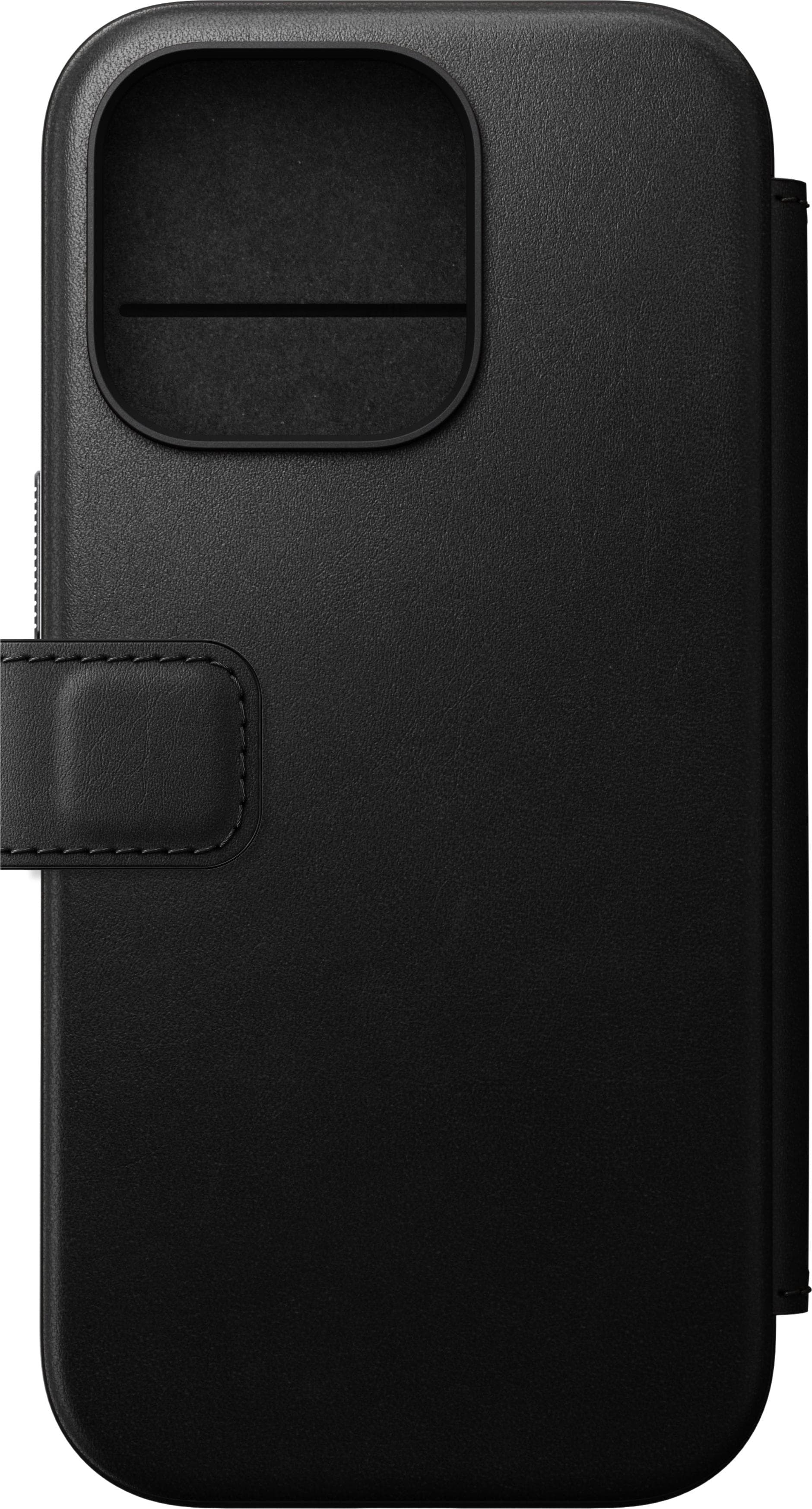 Кожен калъф (естествена кожа), тип портфейл с MagSafe за iPhone 16 Pro - Nomad Modern Leather Folio MagSafe Case (черен)