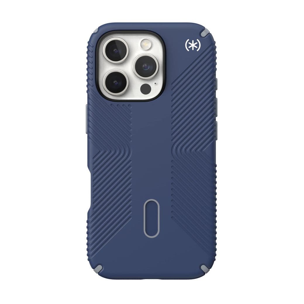 Удароустойчив хибриден кейс с Magsafe за iPhone 16 Pro - Speck Presidio 2 Grip MagSafe With ClickLock Case (тъмносин)