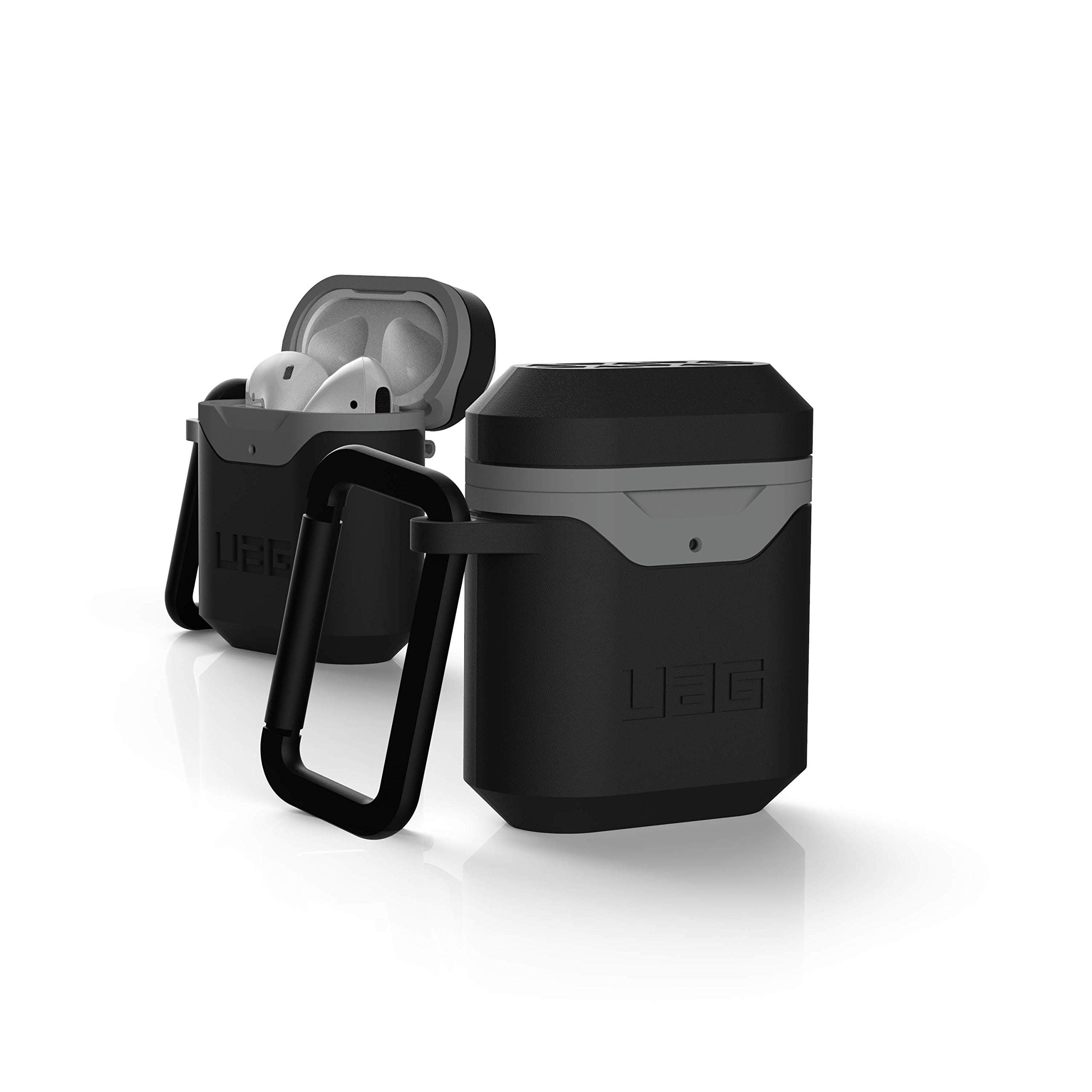 Защитен калъф Urban Armor Standard Issue Hard Case за Apple Airpods / Apple Airpods 2, водоустойчив, черен/сив