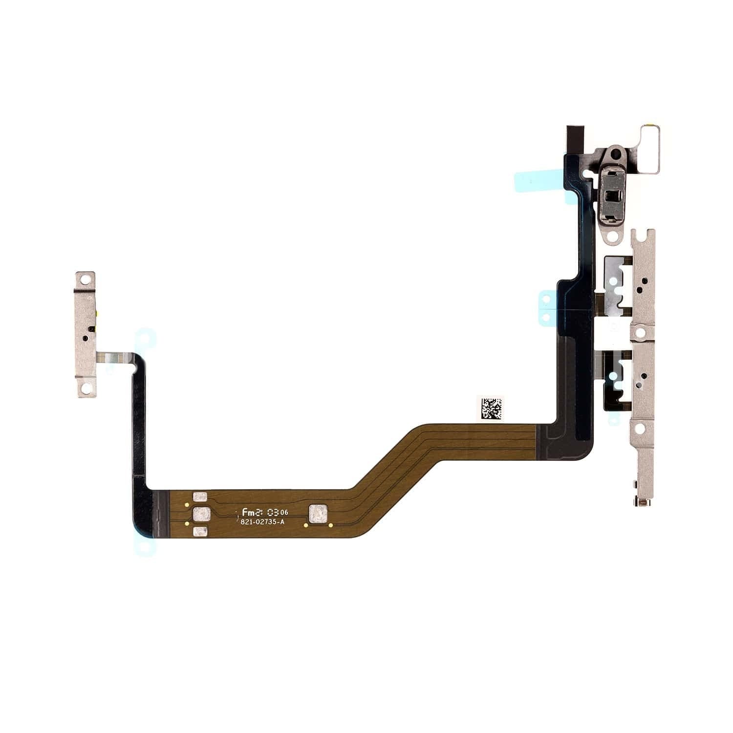 Лентов кабел за on/off бутона, бутони за звука и вибрацията за iPhone 12 Pro Max - OEM Power Button Flex Cable