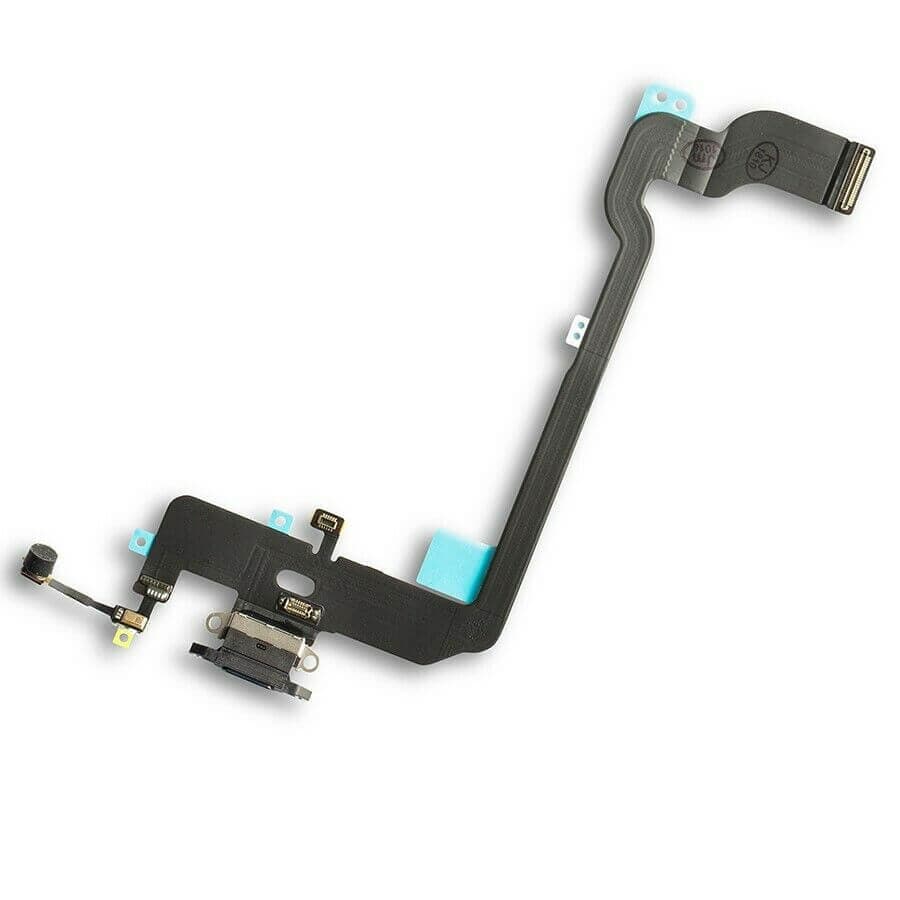 Лентов кабел с Lightning конектора и долните микрофони за iPhone XR - OEM iPhone XR System Connector and Flex Cable (черен)