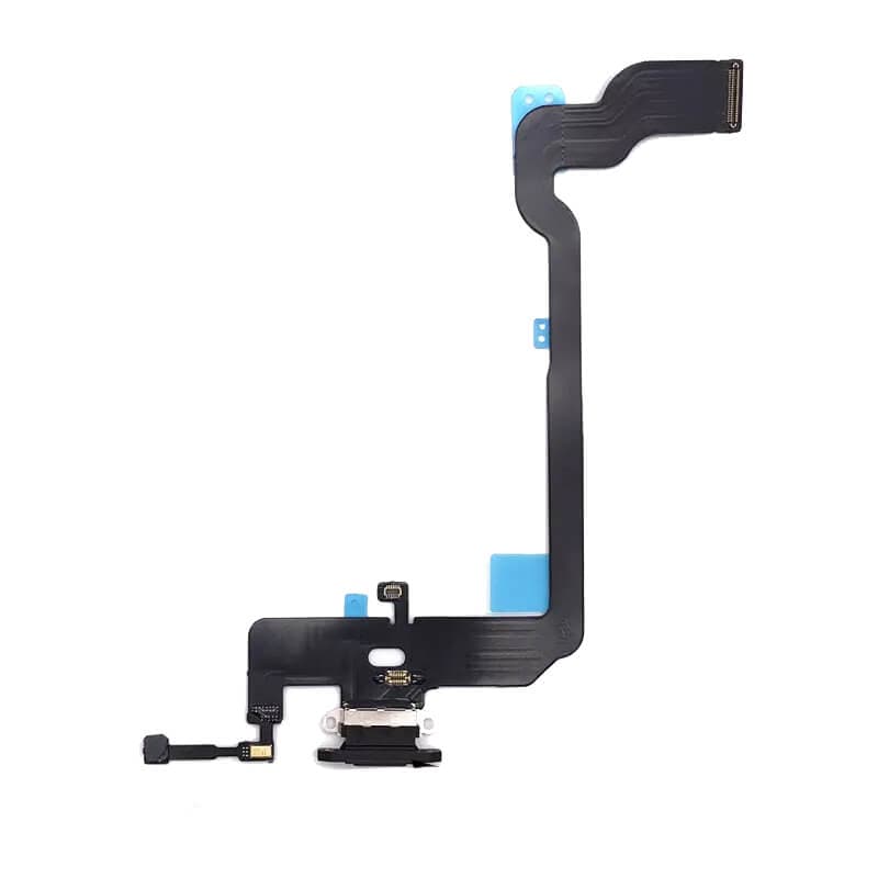 Лентов кабел с Lightning конектора и долните микрофони за iPhone XS - OEM iPhone XS System Connector and Flex Cable (черен)
