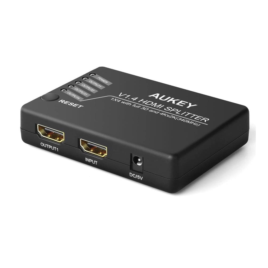 AUKEY HA-H02 1x4-Port HDMI V1.4 Amplifier Splitter w/3D and 4Kx2K Support - HDMI сплитер от един към 4ри дисплея с HDMI