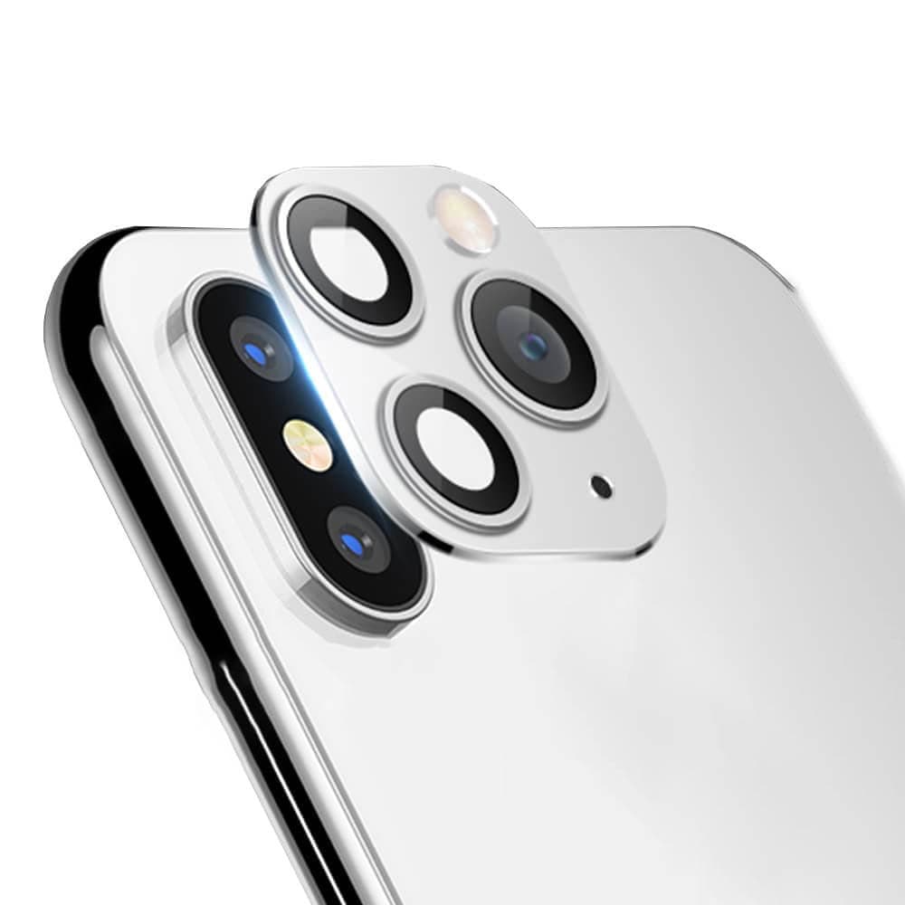 Предпазни лещи за камерата на iPhone X, XS, XS Max с визия на iPhone 11 Pro, iPhone 11 Pro Max​ - OEM Modified Camera Glass Lens (сребрист)