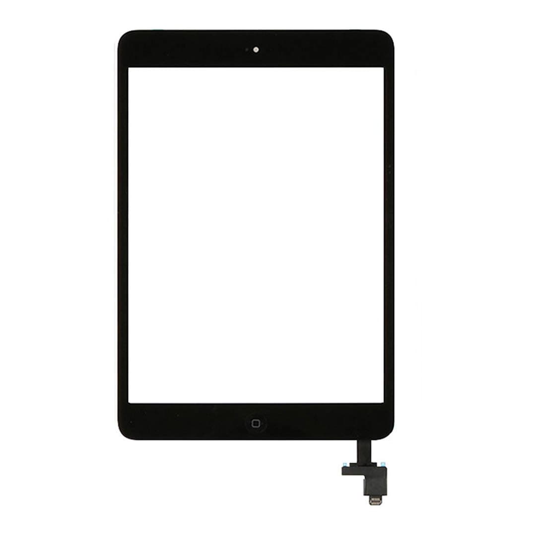 Резервен дигитайзер (тъч скриийн) с външно стъкло и Home бутон за iPad Mini 1, Mini 2 - OEM iPad Mini 1, Mini 2 Touch Screen Digitizer with Home button (черен)