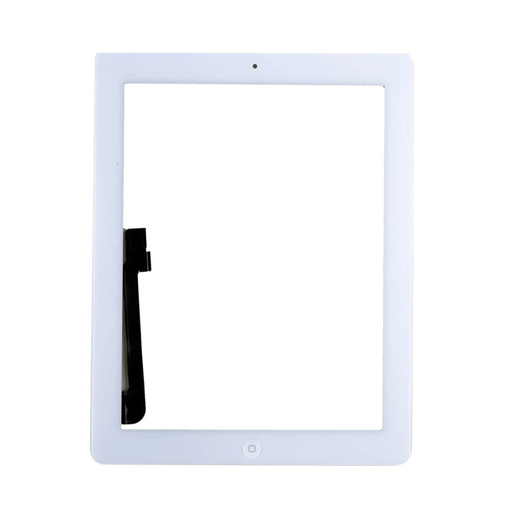 Резервен дигитайзер (тъч скриийн) с външно стъкло и Home бутон за iPad 3 - OEM iPad 3 Touch Screen Digitizer with Home button (бял)