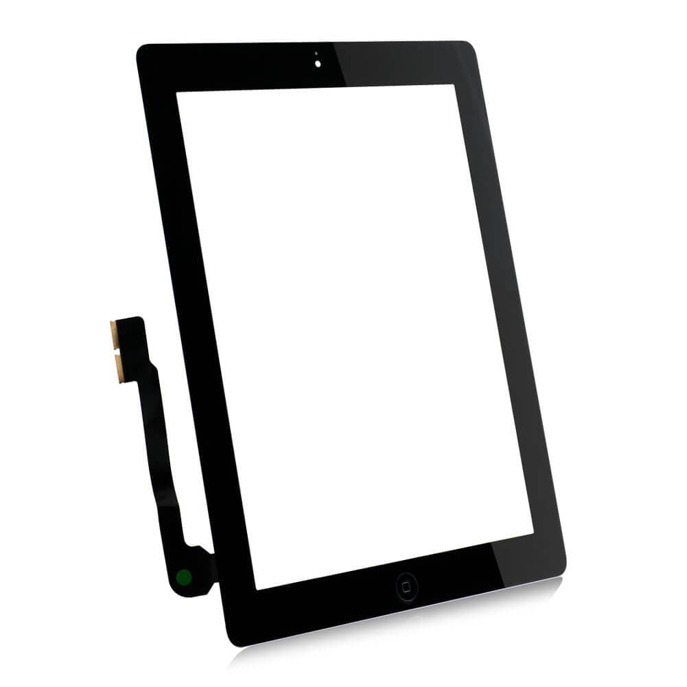 Резервен дигитайзер (тъч скриийн) с външно стъкло и Home бутон за iPad 3 - OEM iPad 3 Touch Screen Digitizer with Home button (черен)
