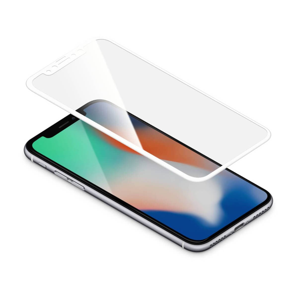 Калено стъклено защитно покритие 0.33мм. за целия дисплей на iPhone 11 Pro, iPhone XS, iPhone X - Torrii BodyGlass 3D Full Cover Glass (прозрачен-бял)
