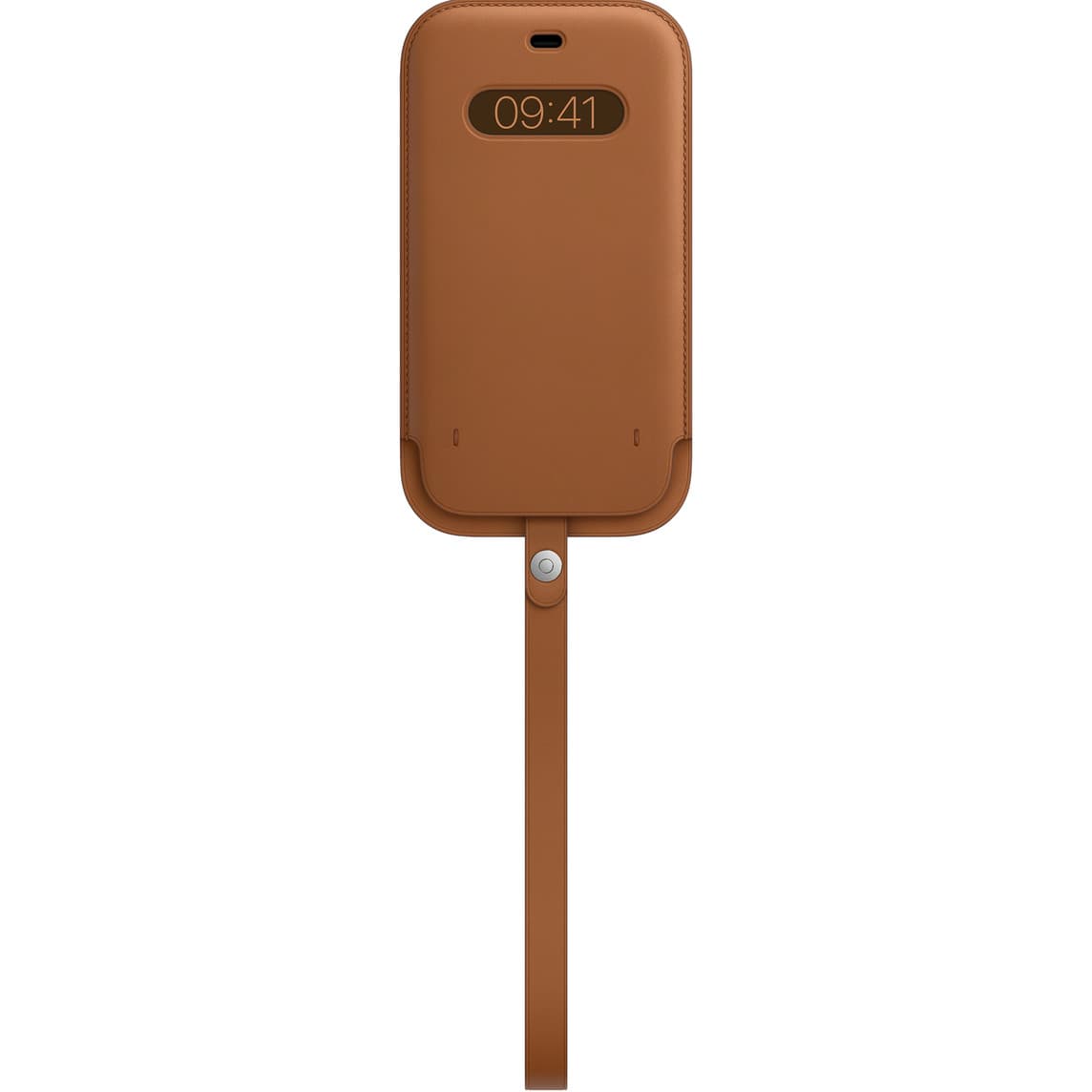 Оригинален кожен калъф, тип джоб за iPhone 12 Pro Max, iPhone 13 Pro Max - Apple iPhone Leather Sleeve with MagSafe (кафяв)