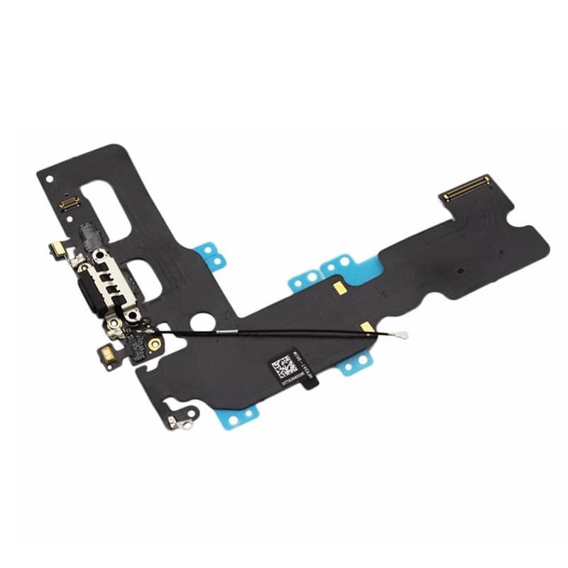 Лентов кабел с Lightning конектора и долните микрофони за iPhone 7 - OEM iPhone 7 System Connector and Flex Cable (черен)