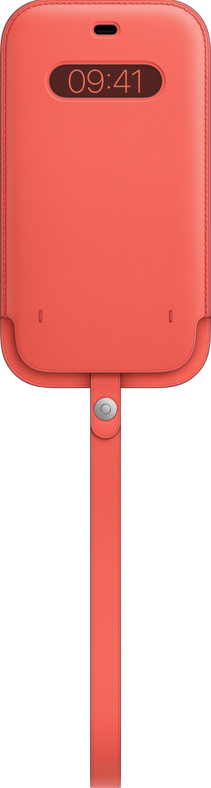 Оригинален кожен калъф, тип джоб за iPhone 12 Pro Max, iPhone 13 Pro Max - Apple iPhone Leather Sleeve with MagSafe (розов)