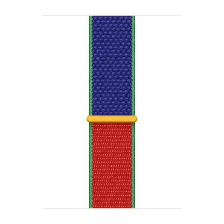 Оригинална текстилна каишка за Apple Watch 38мм, 40мм, 41мм, 42мм (2024) - Apple South Africa Sport Loop (син-червен)
