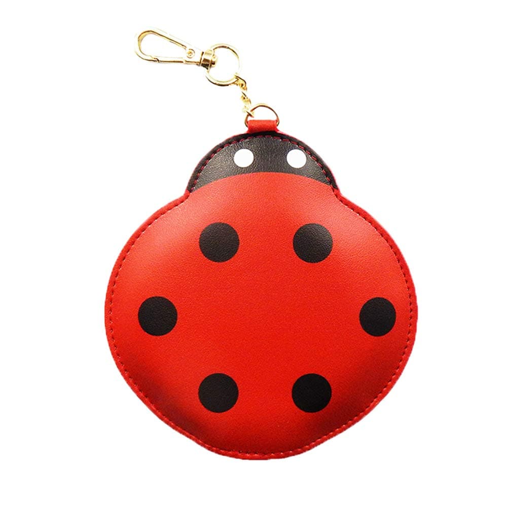Компактна външна батерия с 1xUSB-A изход за мобилни устройства - 3D Ladybird Power Bank With Keyring 2200 mAh (червен)