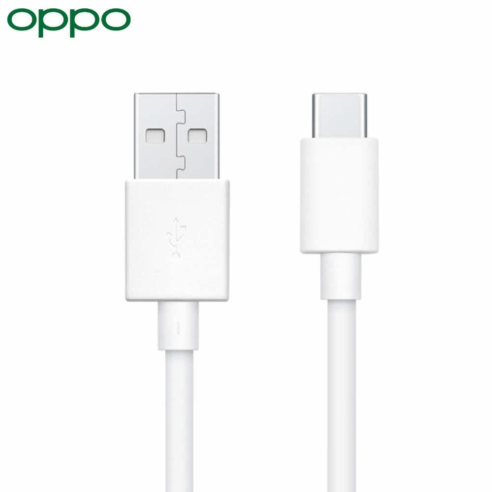 Кабел за устройства с USB-C порт (100 см) (бял) - Oppo USB-A to USB-C Cable DL143 (bulk)