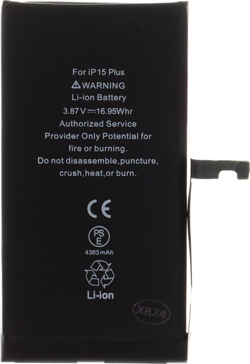 Качествена резервна батерия за iPhone 15 Plus (3.87V, 4383mAh) - BK OEM Battery (bulk)