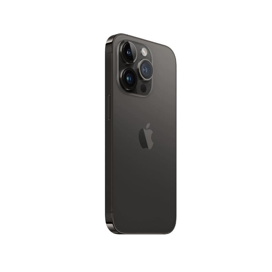 Резервен заден стъклен капак за iPhone 14 Pro - OEM iPhone 14 Pro Backcover Glass (черен)
