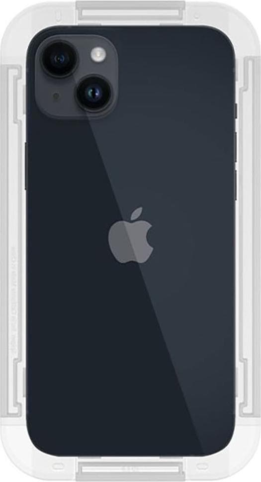 Стъклено защитно покритие за дисплея на iPhone 16e, iPhone 14, iPhone 13, iPhone 13 Pro - Spigen Glas.tR EZ Fit Sensor Open Tempered Glass (прозрачен)