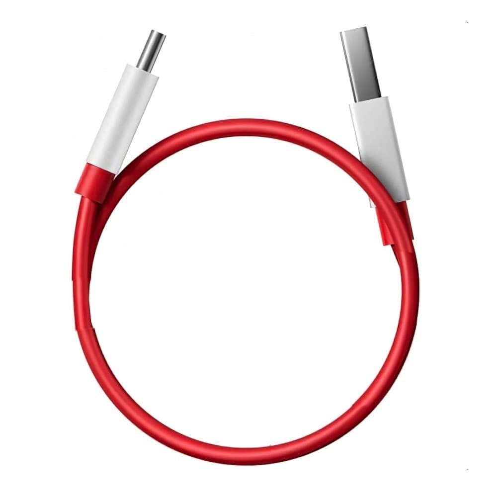 Кабел с бързо зареждане за устройства с USB-C порт - OnePlus Warp Dash D301 USB-A to USB-C Data Cable 80W (100 см) (червен) (bulk)
