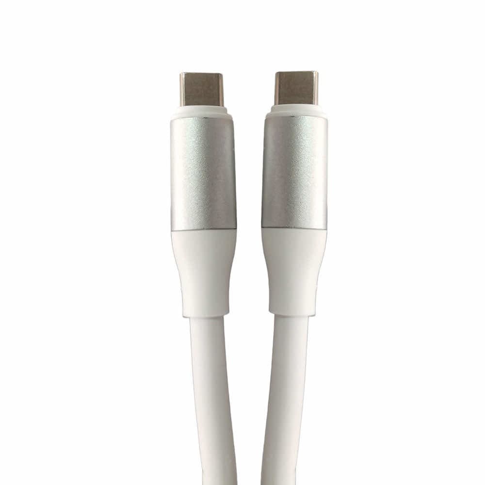 USB-C кабел за устройства с USB-C порт - 4smarts PremiumCord USB-C to USB-C Cable (бял) (25 см) (bulk)