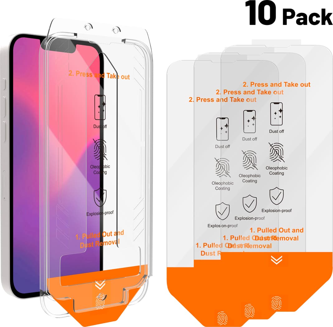 Калено стъклено защитно покритие за дисплея на iPhone 16e, iPhone 14, iPhone 13, iPhone 13 Pro - 4smarts Second Glass X-Pro Glass (прозрачен) (bulk)