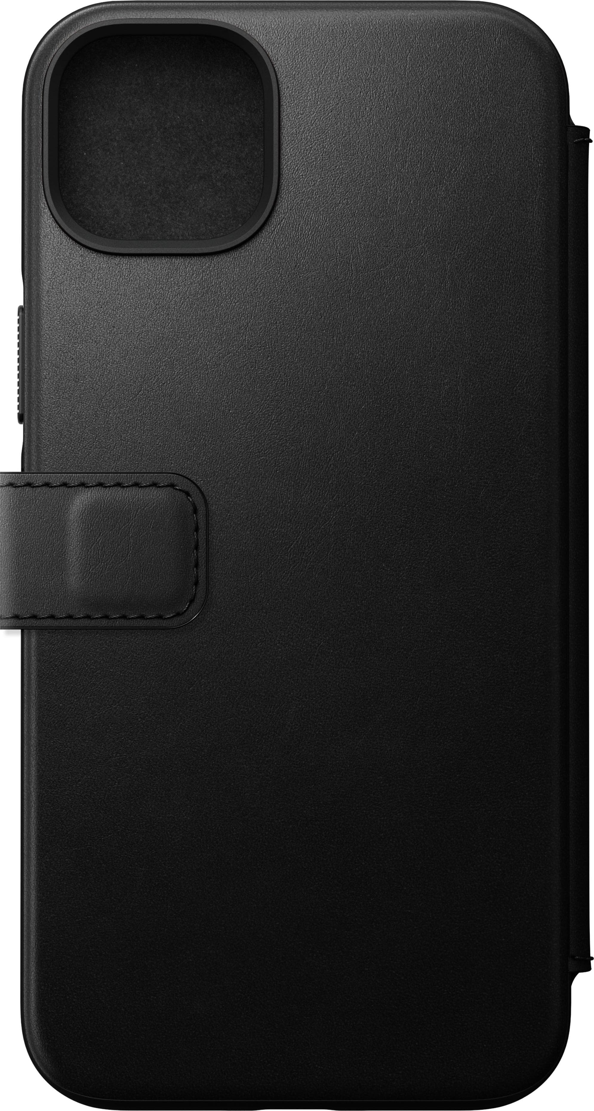 Кожен калъф (естествена кожа), тип портфейл с MagSafe за iPhone 14 Plus - Nomad Modern Leather Folio MagSafe Case (черен)