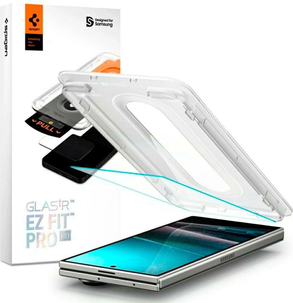 Стъклени защитно покритие за дисплея на Samsung Galaxy Z Fold7 - Spigen Glas.tR EZ Fit Pro Tempered Glass (прозрачен)