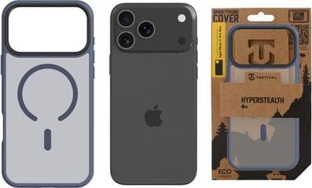 Хибриден удароустойчив кейс с MagSafe за iPhone 17 Pro Max - Tactical MagForce Hyperstealth Cover (тъмносин)