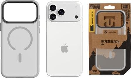 Хибриден удароустойчив кейс с MagSafe за iPhone 17 Pro Max - Tactical MagForce Hyperstealth Cover (сив)