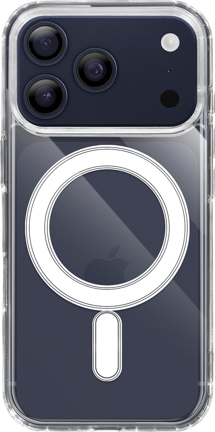 Хибриден удароустойчив кейс с MagSafe за iPhone 17 Pro Max - Tactical MagForce Hybrid Cover (прозрачен)