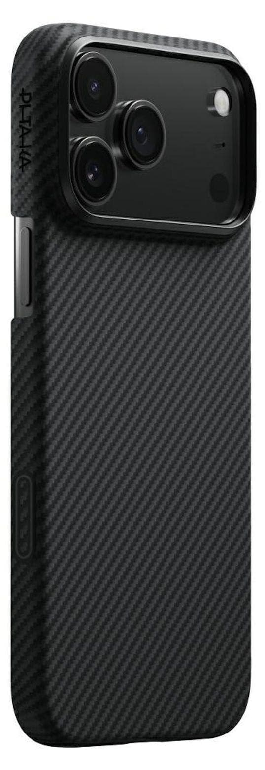 Кевларен кейс с MagSafe за iPhone 17 Pro Max (черен-сив) - Pitaka Ultra Slim Case Aramid Fiber 600D