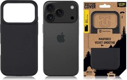 Силиконов калъф с MagSafe за iPhone 17 Pro - Tactical MagForce Velvet Smoothie Cover (черен)