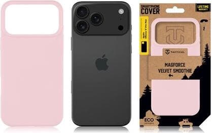 Силиконов калъф с MagSafe за iPhone 17 Pro Max - Tactical MagForce Velvet Smoothie Cover (розов)