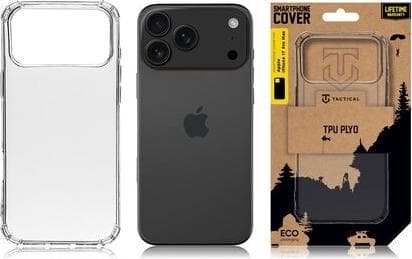 Силиконов (TPU) калъф за iPhone 17 Pro Max - Tactical TPU Plyo Cover (прозрачен)