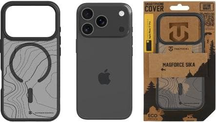 Хибриден удароустойчив кейс с MagSafe за iPhone 17 Pro - Tactical MagForce Hyperstealth Sika Cover (черен)