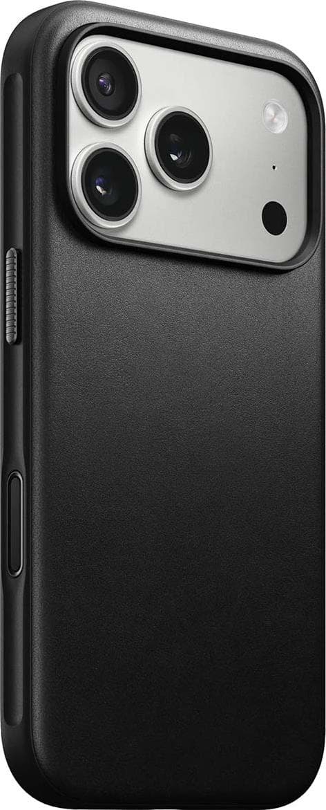 Кожен (естествена кожа) кейс с MagSafe за iPhone 17 Pro - Nomad Modern Leather MagSafe Case (черен)