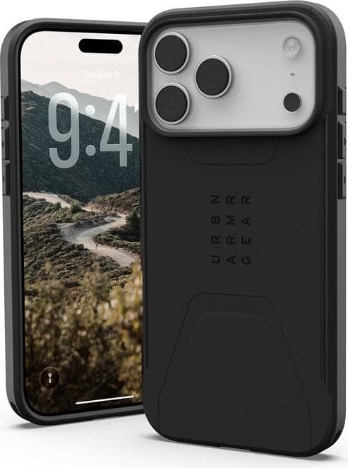 Удароустойчив хибриден кейс с MagSafe за iPhone 17 Pro Max - Urban Armor Gear Civilian MagSafe Case (черен)