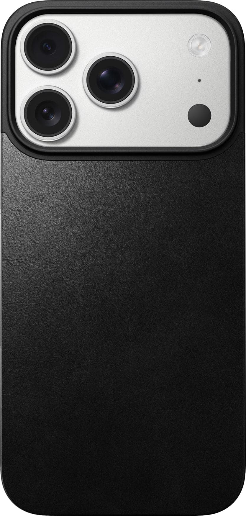 Магнитен кожен (естествена кожа) гръб с MagSafe за iPhone 17 Pro - Nomad Magnetic Horween Leather Back (черен)