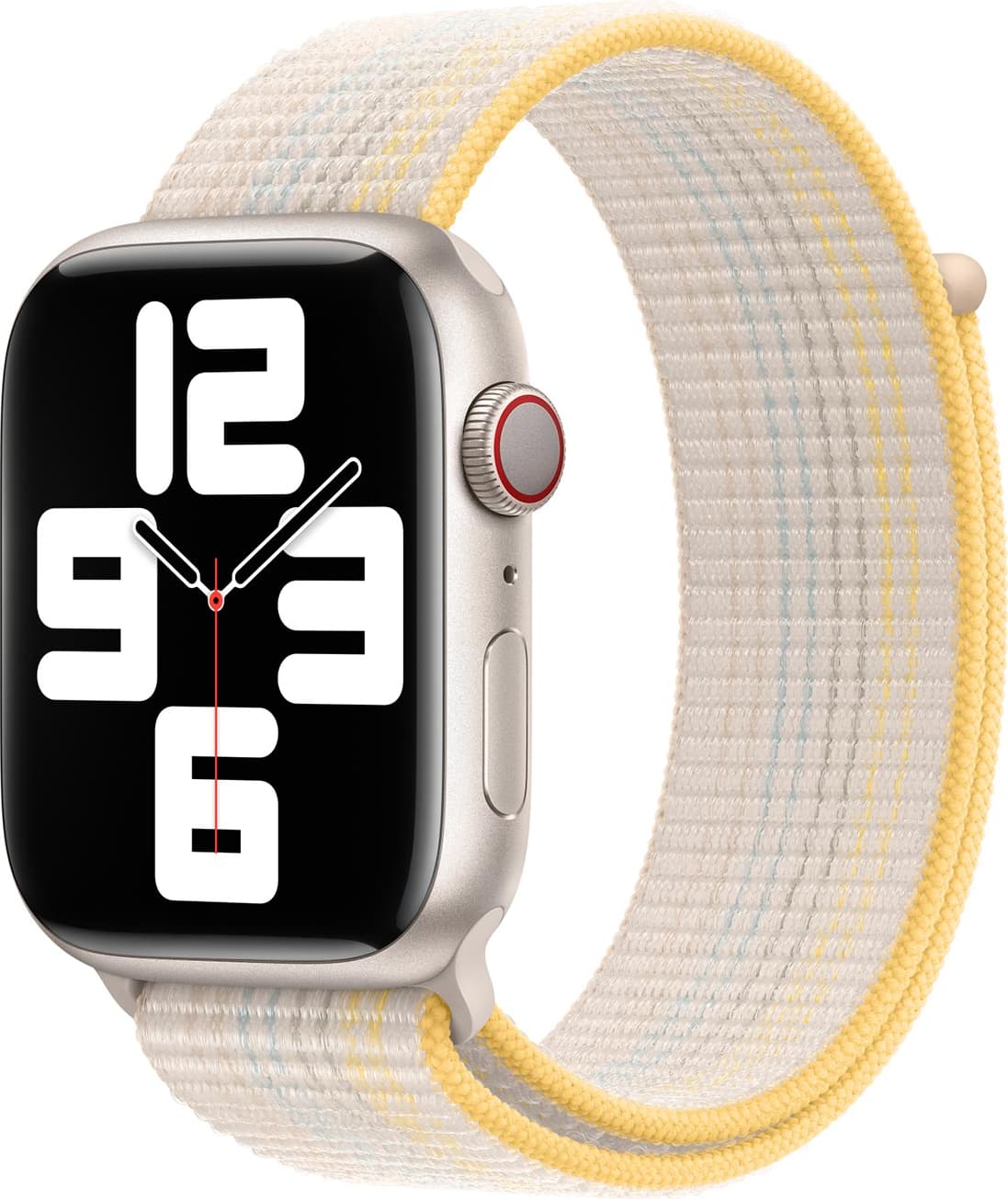 Оригинална текстилна каишка за Apple Watch 42мм, 44мм, 45мм, 46мм, Ultra, Ultra 2 49мм - Apple Sport Loop Starlight