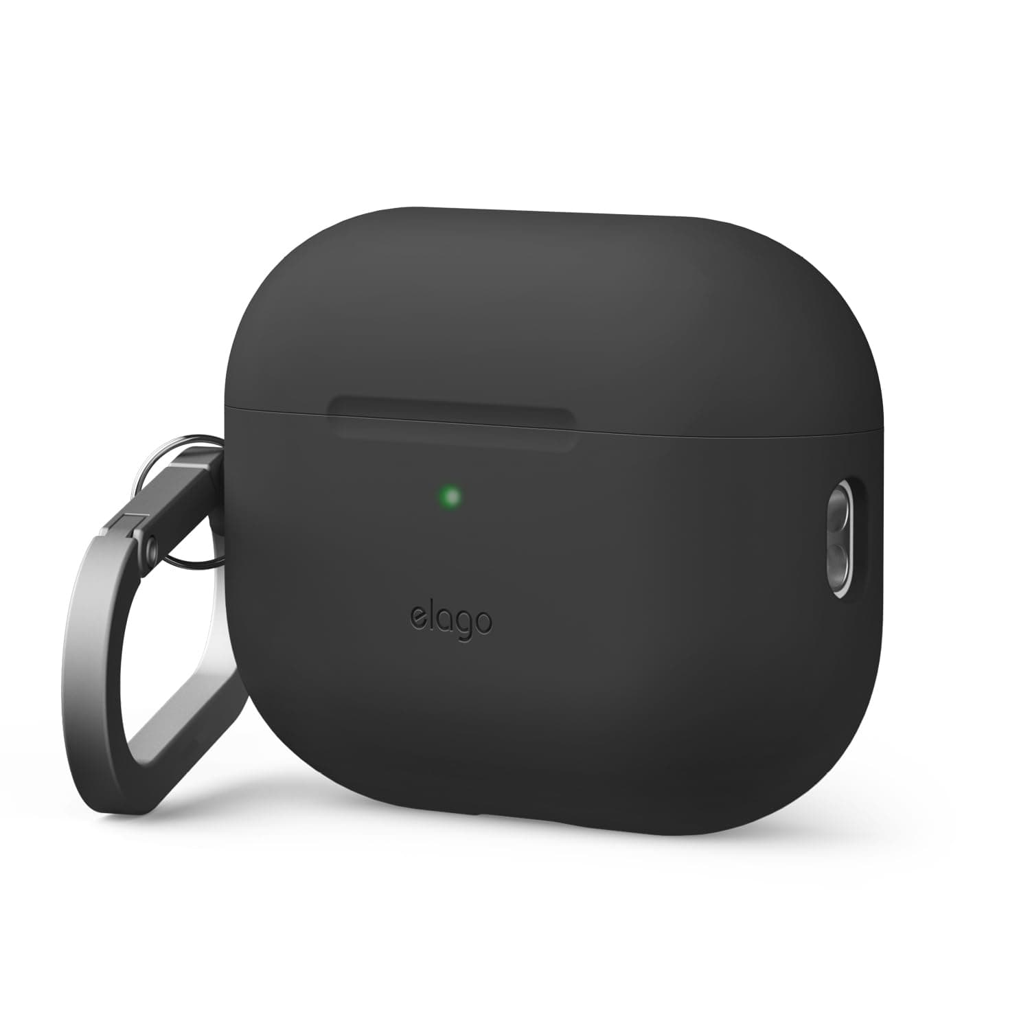 Силиконов (TPU) калъф с карабинер за Apple AirPods Pro 3 (черен) - Elago Silicone Hang Case