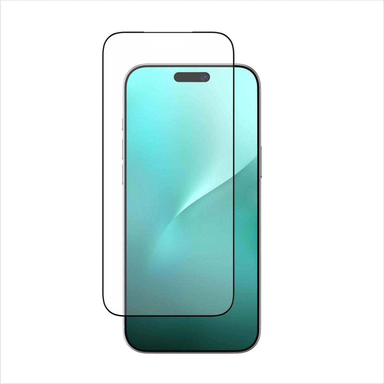 Матирано калено стъклено защитно покритие за дисплея на iPhone 17 Pro - AmazingThing Radix Matte Tempered Glass (черен-прозрачен)