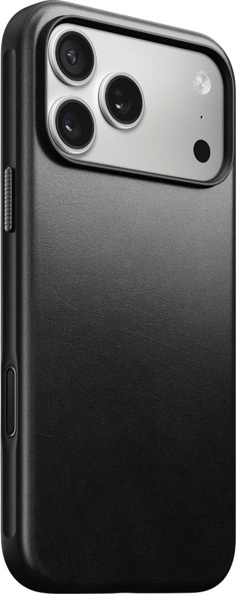 Кожен (естествена кожа) кейс с MagSafe за iPhone 17 Pro Max - Nomad Modern Horween Leather MagSafe Case (черен)