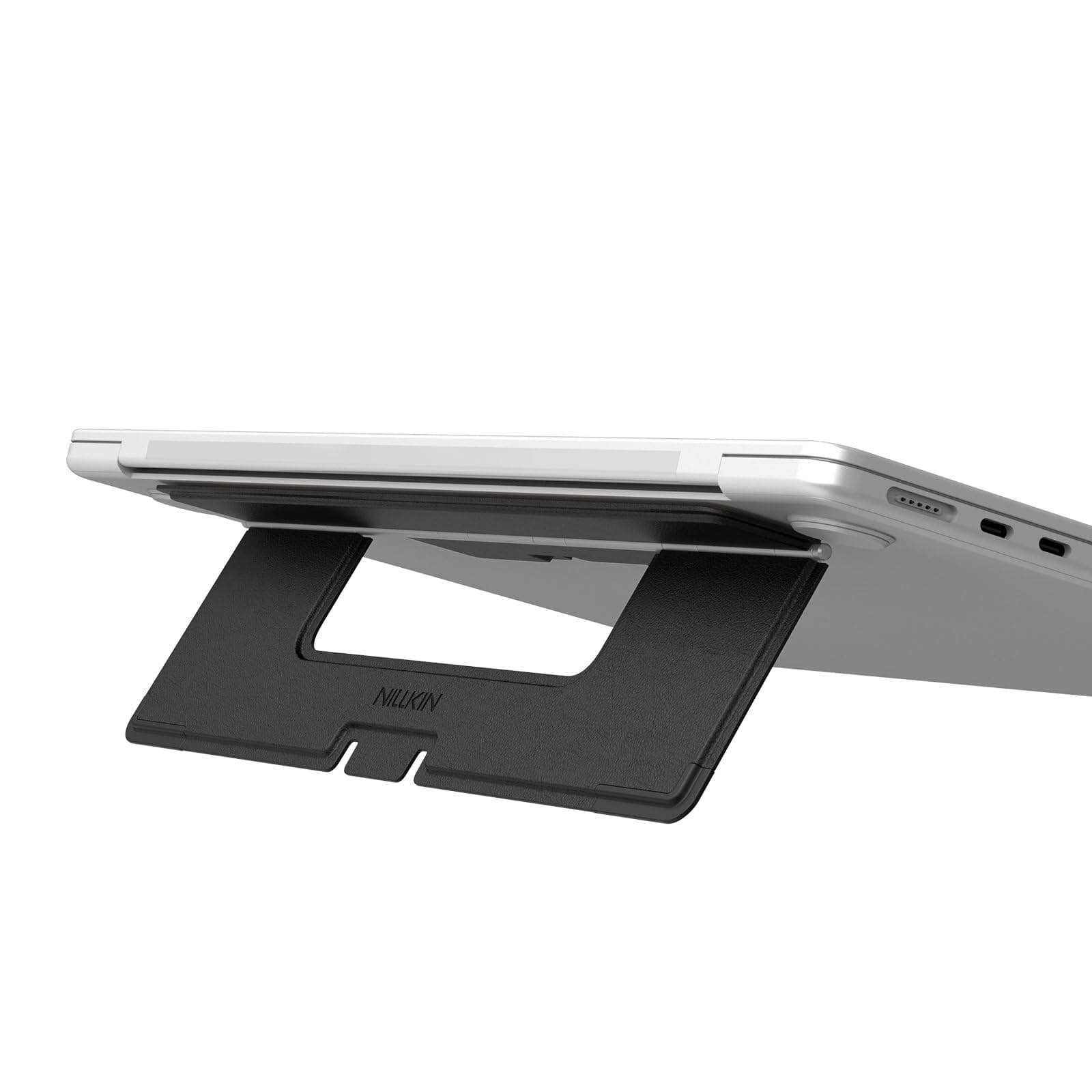 Сгъваема, залепяща се към вашия компютър поставка за MacBook и лаптопи - Nillkin Dualwing Laptop Stand (черен)