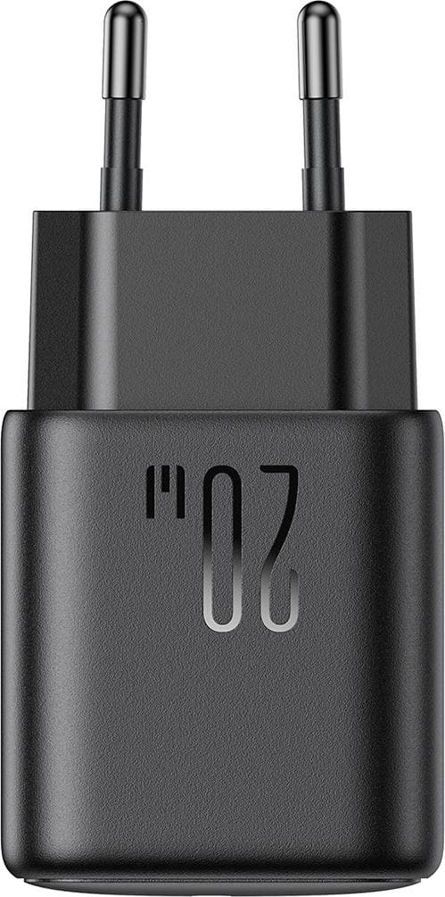 Захранване за ел. мрежа с USB-C изход с технология за бързо зареждане - Joyroom USB-C PD Fast Charger 20W (черен)