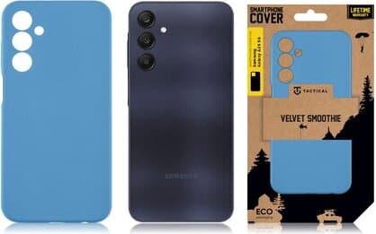 Силиконов калъф за Samsung Galaxy A25 5G - Tactical Velvet Smoothie Cover (син)