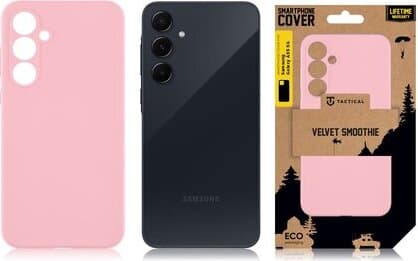 Силиконов калъф за Samsung Galaxy A55 5G - Tactical Velvet Smoothie Cover (розов)