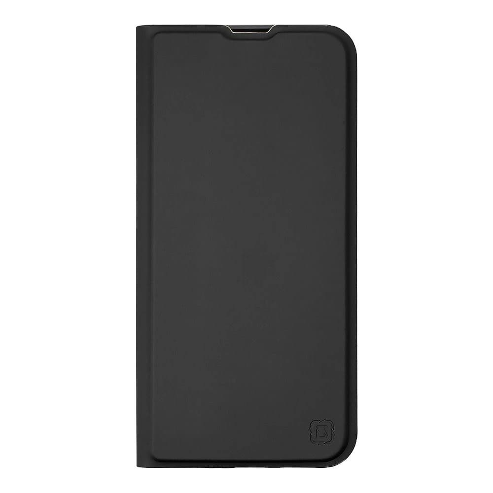 Кожен калъф, тип портфейл с поставка и отделение за кр. карти за Samsung Galaxy A15, Galaxy A15 5G - OBALME SmoothTouch Leather Flip Case (черен)