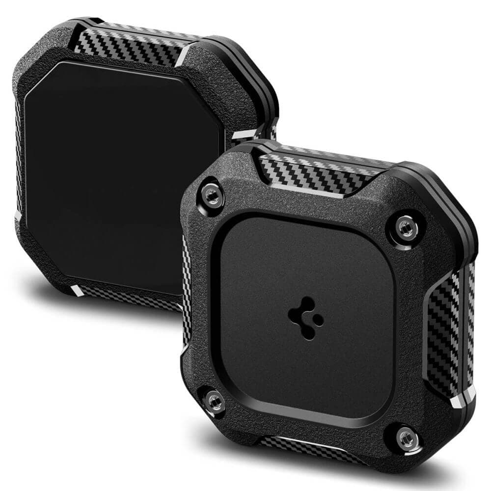 Хибриден удароустойчив и водоустойчив кейс за Apple AirTag - Spigen Tough Armor AirTag Holder (черен)