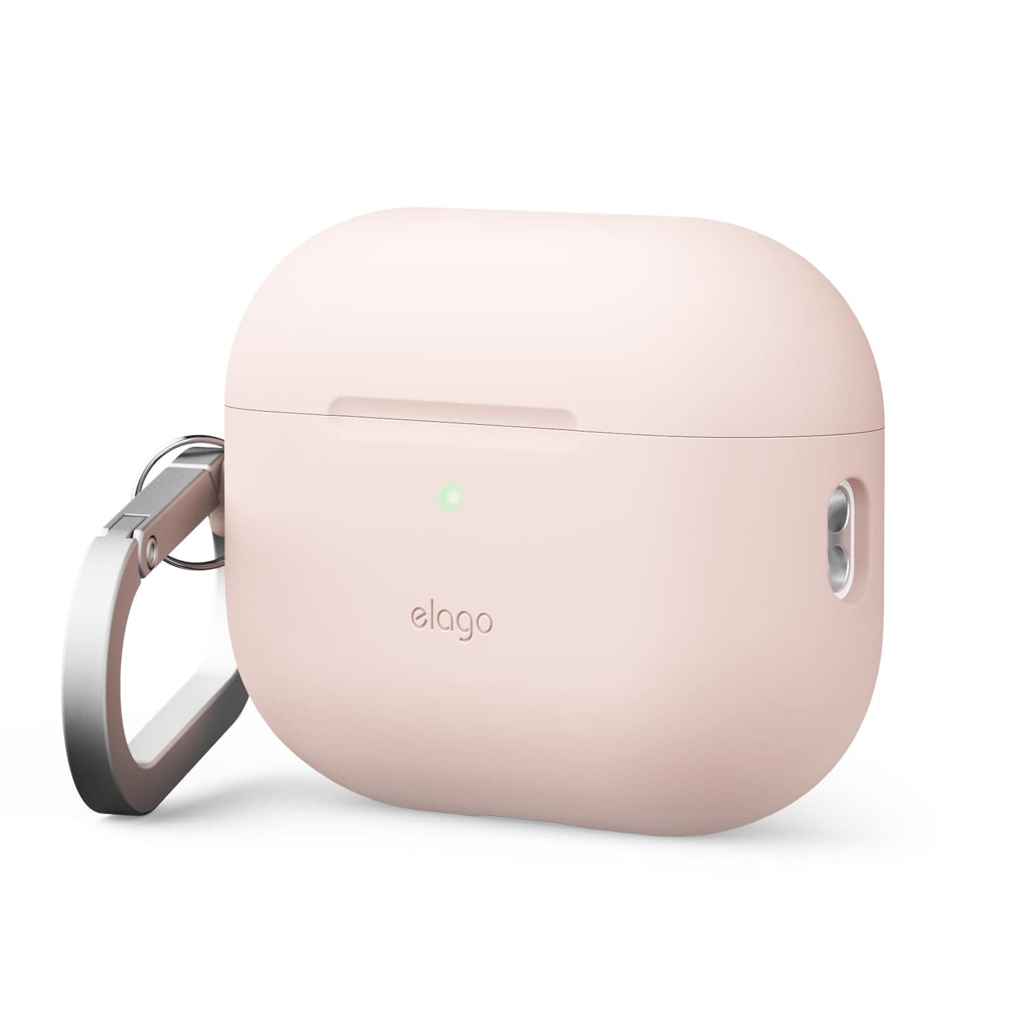 Силиконов (TPU) калъф с карабинер за Apple AirPods Pro 3 (розов) - Elago Silicone Hang Case